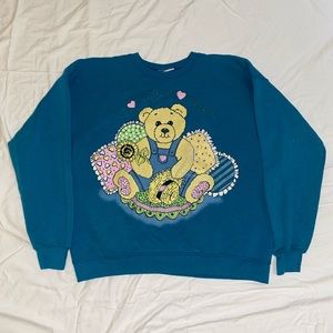 Vintage crew neck bear